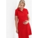 Платье - поло для кормящих и  беременных, цвет красный