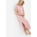 Платье-футболка для кормящих и беременных, цвет пудрово-розовый