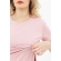 Платье-футболка для кормящих и беременных, цвет пудрово-розовый