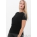 Футболка для кормящих и беременных, черная