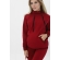 Костюм для беременных и кормящих с капюшоном (из футера), бордовый