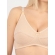 Бюстгальтер для беременных и кормления кружевной (хлопок), бежевый