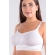 Бюстгальтер-топ для кормления и беременных универсальный (бесшовный), белый