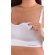 Бюстгальтер-топ для кормления и беременных (бесшовный), белый