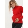 Водолазка для кормящих и беременных Гольф, красный