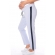 Брюки для беременных и родивших джерси с лампасами, светло-голубые