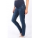 Джинсы для беременных зауженные, темно-синие