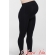 Леггинсы для беременных на живот с хлопком, черные