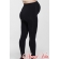 Леггинсы для беременных на живот с хлопком, черные