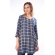 Блуза-рубашка для беременных в клетку, синяя Блуза-рубашка для беременных в клетку, синяя