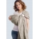 Переноска для детей - Слинг с кольцами Баюшка однослойный нешарфовый, Linen серый