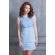 Ночная рубашка для беременных и кормящих Баюшка, голубая