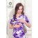 Платье для кормящих и беременных Diva Nursingwear Lucia кор.рукав, принт Iris