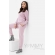 Костюм из плотной вискозы пудрово-розовый