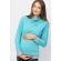 Толстовка для кормящих и беременных флисовая с завязками, цвет бирюзовая
