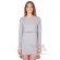 Платье-туника для беременных и кормящих с длинным рукавом, серый меланж