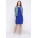 Платье для беременных и кормящих из вискозы, ультрамарин