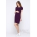 Платье для кормящих и беременных из вискозы, темно-лиловое