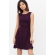 Платье для беременных и кормящих с пояском, темно-лиловое